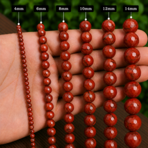 Red Jasper Faceted Loose Beads Round 15 Inch Strand