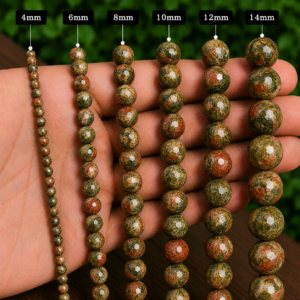 Rhyolite Faceted Loose Beads Round 15 Inch Strand