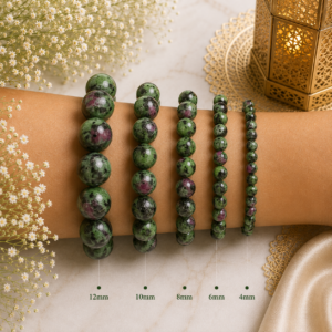 Ruby Zoisite Bracelet | Genuine Gemstone Bracelet for Daily Wear | DIYSM