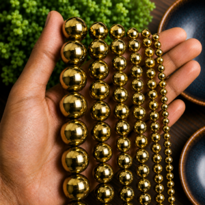 Golden Pyrite Loose Beads