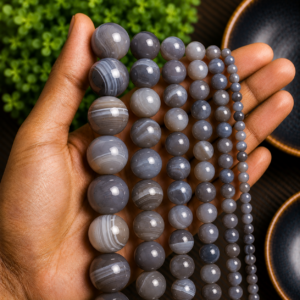 Grey Agate Loose Beads