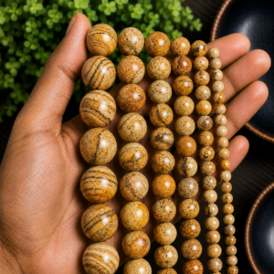 Picture Jasper Loose Beads for Jewelry Making | DIYSM