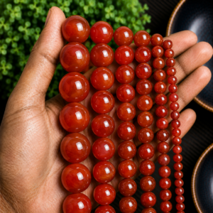 Red Onyx Loose Beads Genuine Gemstone Beads for Jewelry Making