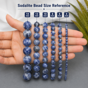 Sodalite Loose Beads – Genuine Gemstone Beads for Jewelry Making | DIYSM