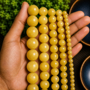 Yellow Aventurine Loose Beads Round Gemstone Beads for Jewelry Making
