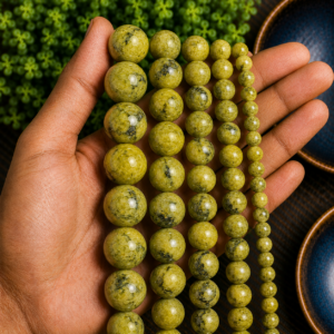 Serpentine Loose Beads Genuine Gemstone Beads for Jewelry Making